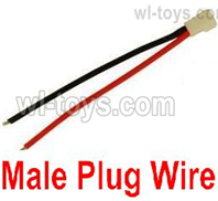 Wltoys XK A260 Parts Male Plug Wire for the Battery.Total 1pcs.
